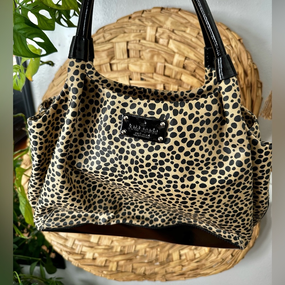 Kate Spade Animal Print & Leather Hand Bag